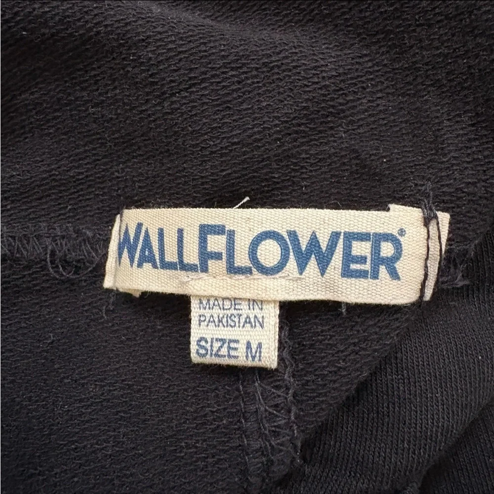 Wallflower black Cotton Jumpsuit Overalls drawstring waist M - Picture 10 of 11